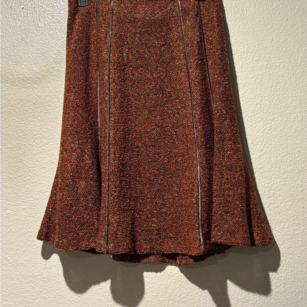Coldwater Creek Rust A-Line Skirt